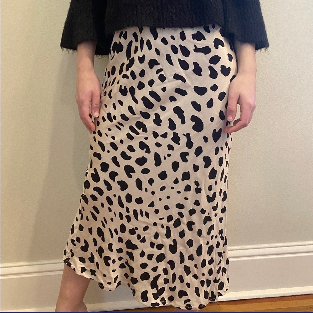 Animal Print Slip Skirt - Picture 2 of 3